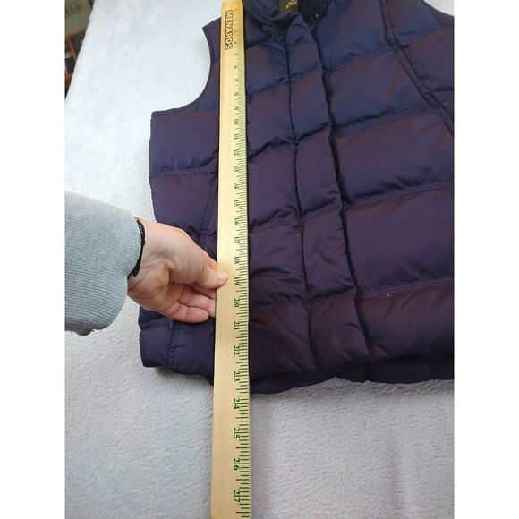 Eddie Bauer Premium Quality Goose Down Vest Women's XS Purple Puffer - Picture 8 of 11